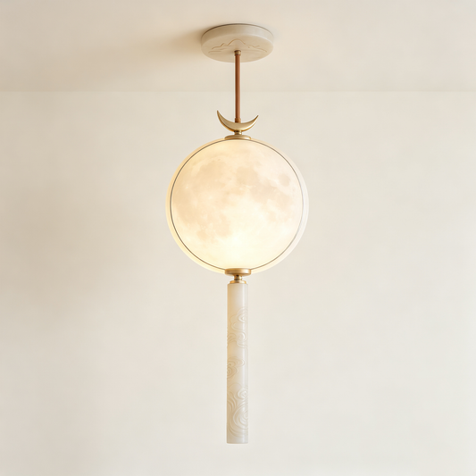 Moon Jade Cloud Pendant Light
