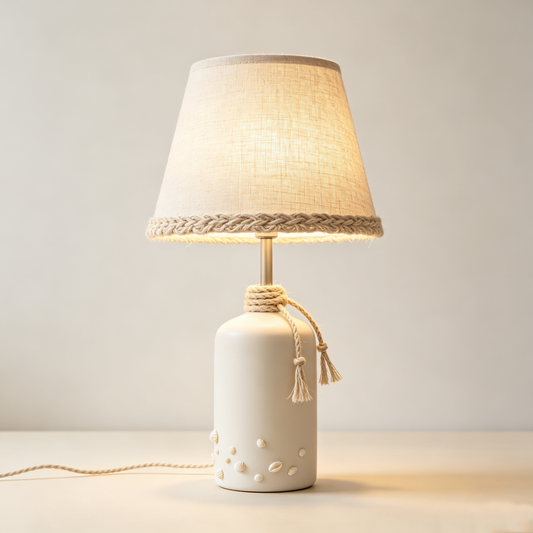 Coastal Shell Rope Table Lamp
