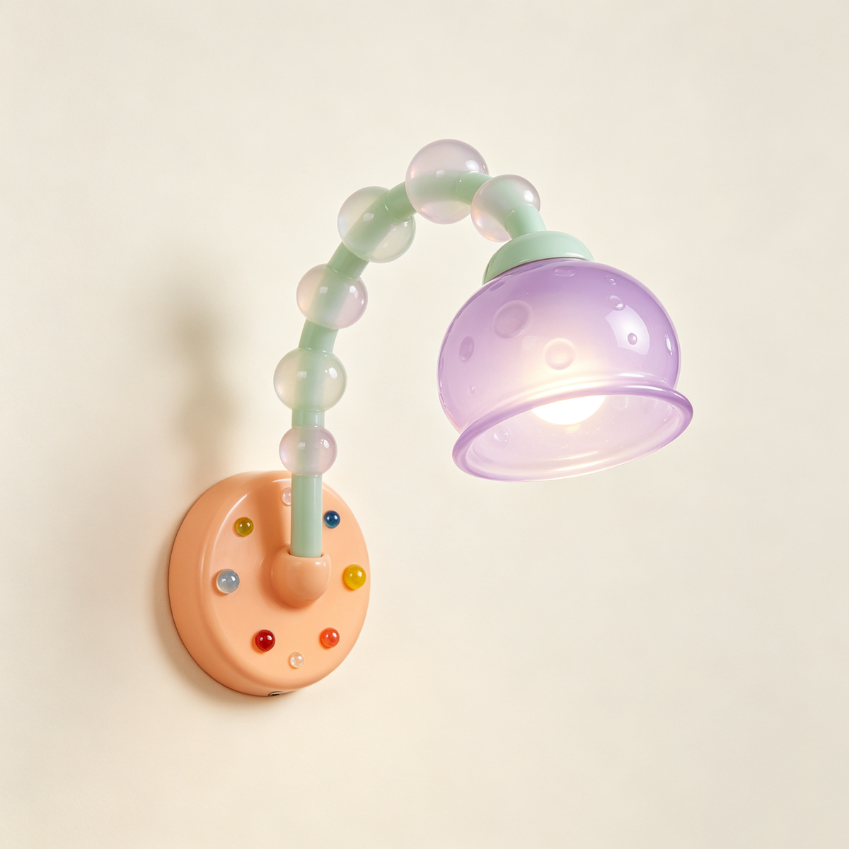 Kids Candy Bead Wall Sconce