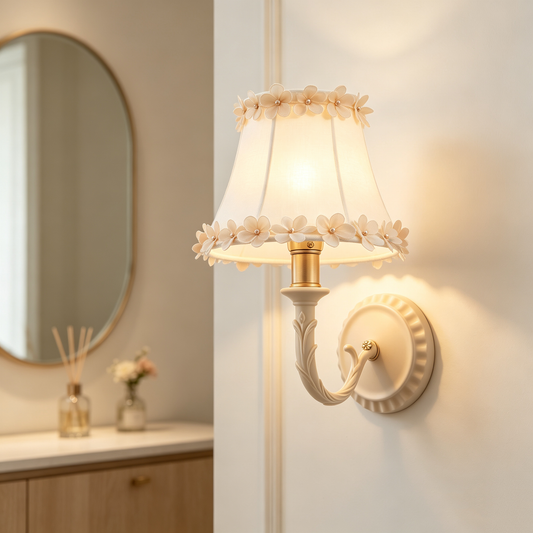 Pink Lace Bow Wall Sconce