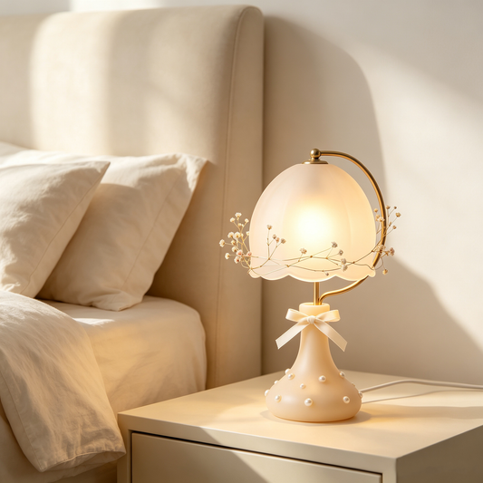 Pearl Baby's Breath Fairy Table Lamp