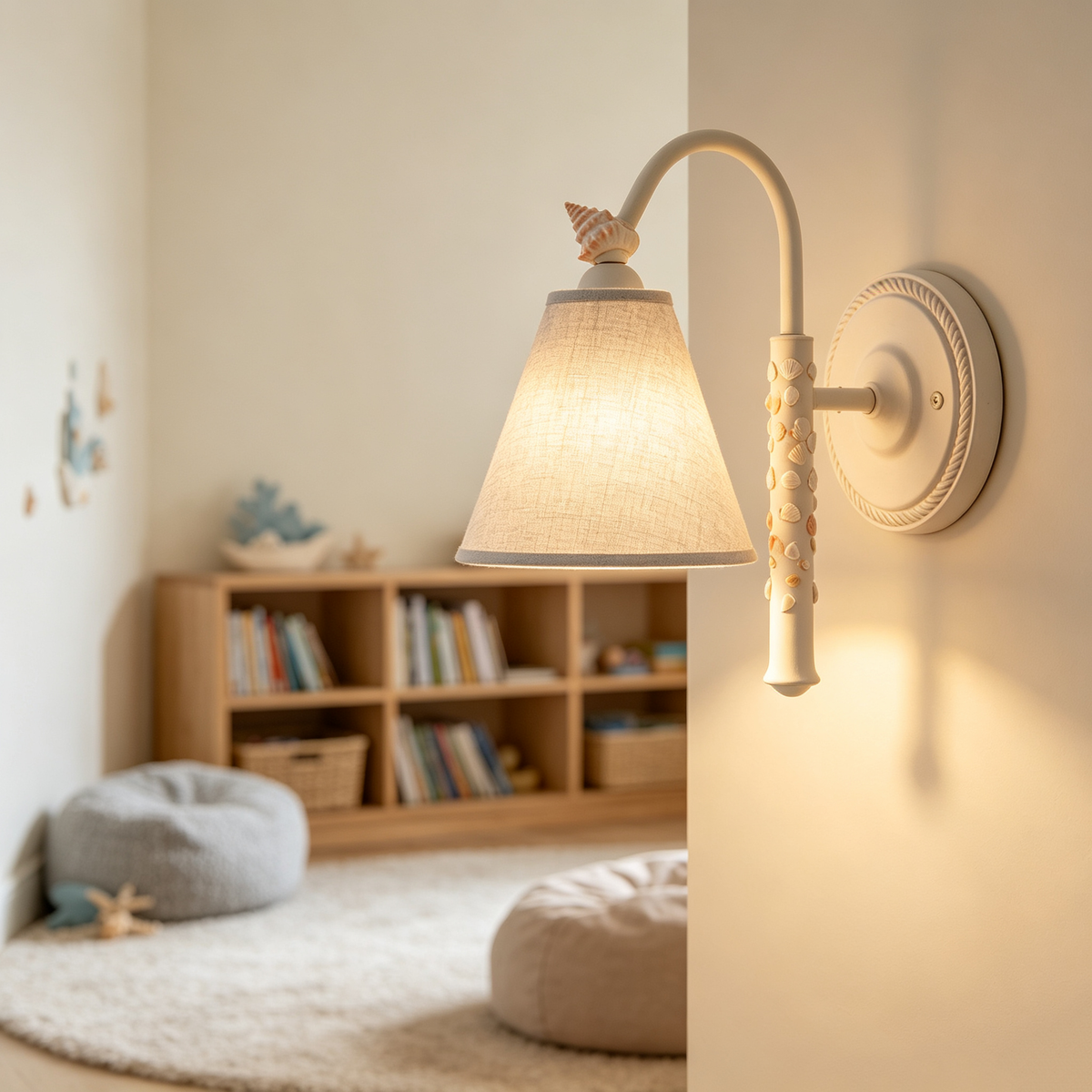 Coastal Shell Wall Sconce