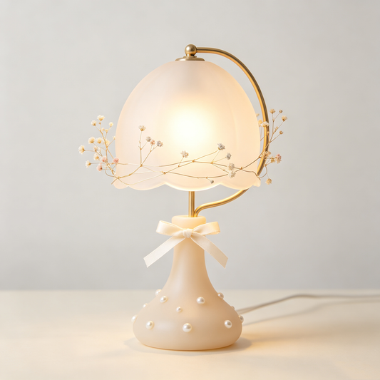 Pearl Baby's Breath Fairy Table Lamp